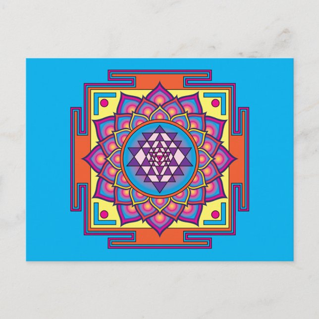 Postal Sri Yantra Mandala (Anverso)