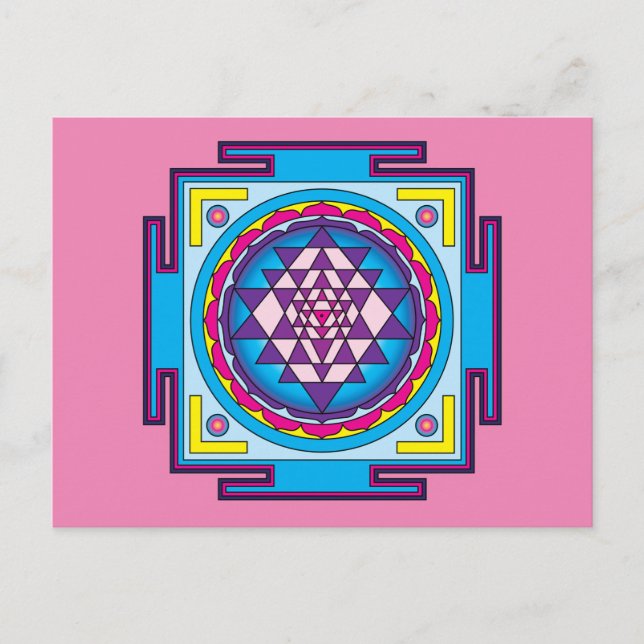 Postal Sri Yantra Mandala (Anverso)