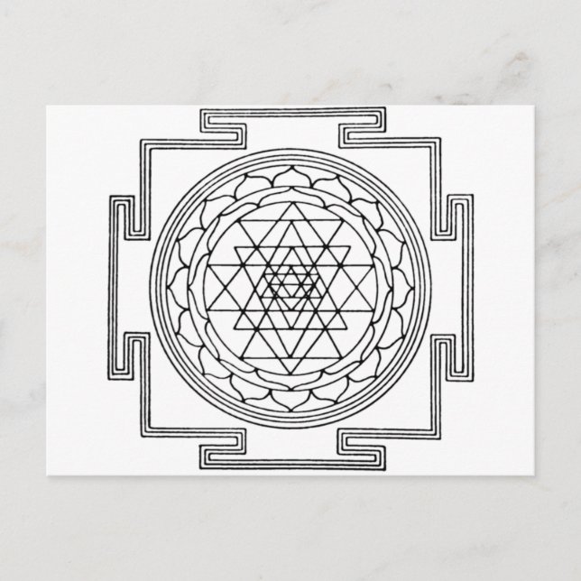 Postal Sri Yantra Mandala (Anverso)
