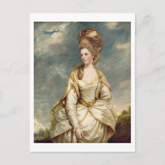 Postal Srta. Sarah Campbell, 1777-78 (aceite sobre lienzo (Anverso)