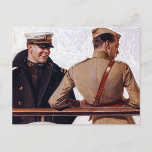 Postal SS Leviatán, 1918 por Joseph Christian Leyendecker