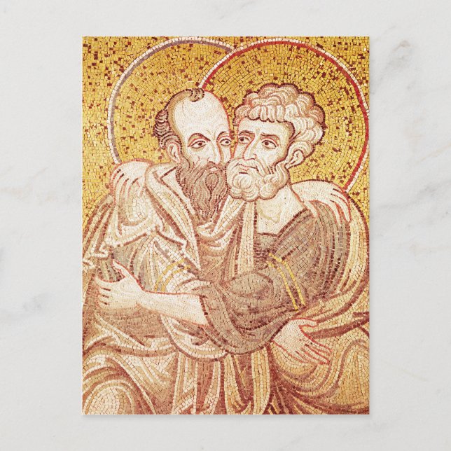 Postal SS. Peter y Paul Embracing (Anverso)