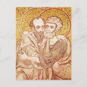 Postal SS. Peter y Paul Embracing