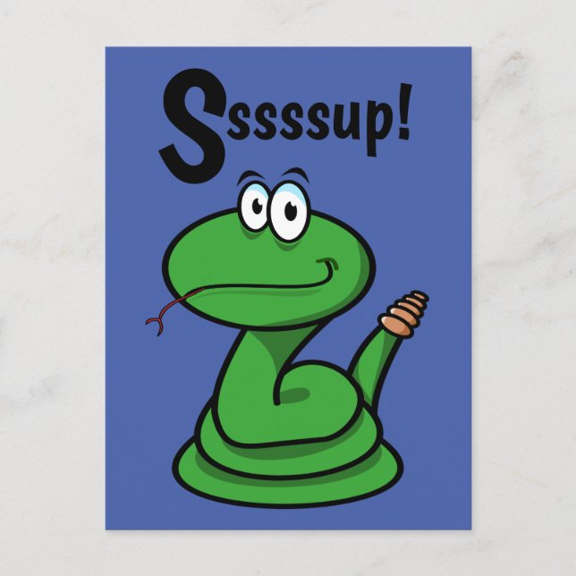 Postal Sssssup! Serpiente (Anverso)