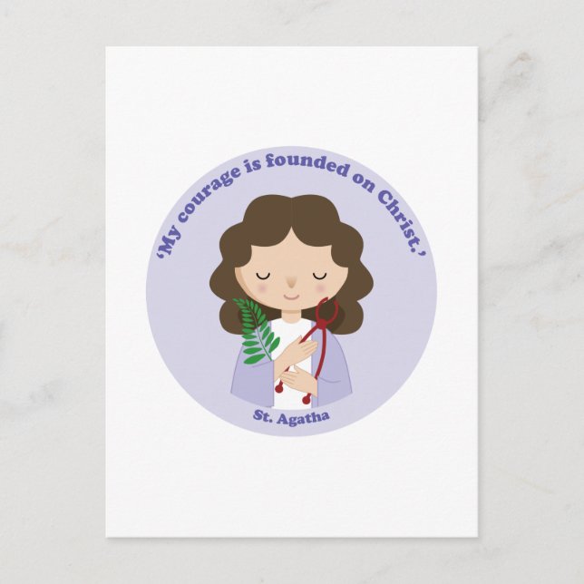 Postal St. Agatha (Anverso)