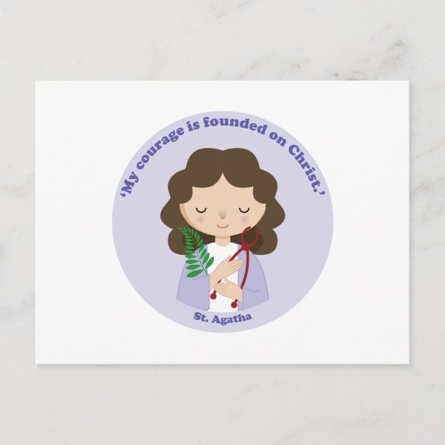 Postal St. Agatha (Anverso)