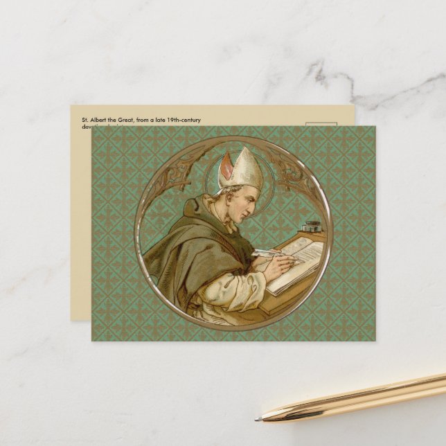 Postal St. Albert the Great (BK 013) (Anverso/Reverso In Situ)