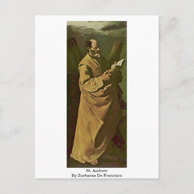 Postal St. Andrew De Zurbaran De Francisco (Anverso)