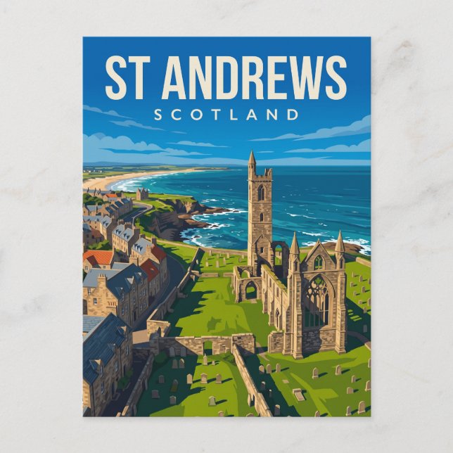 Postal St Andrews Escocia (Anverso)
