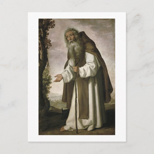 Postal St. Anthony Dispirited, 1640 (aceite sobre lienzo) (Anverso)