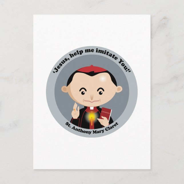 Postal St. Anthony Mary Claret (Anverso)