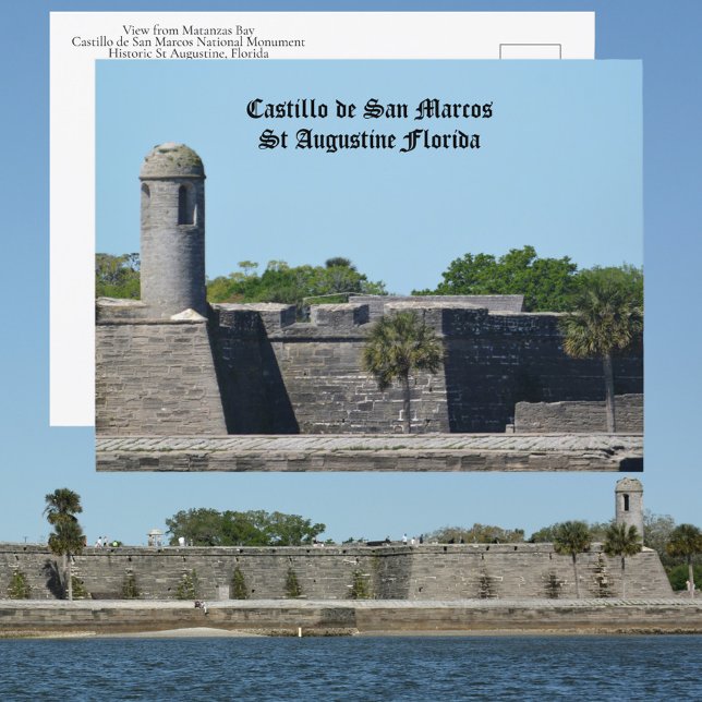 Postal St Augustine FL Fortaleza de Castillo de San Marco (Subido por el creador)