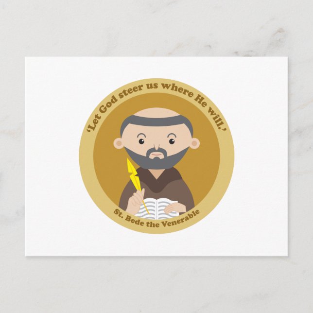 Postal St. Bede the Venerable (Anverso)