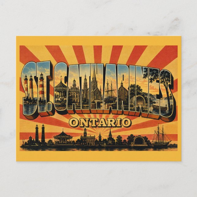 Postal St. Catharines Ontario Ciudad Jardín (Anverso)