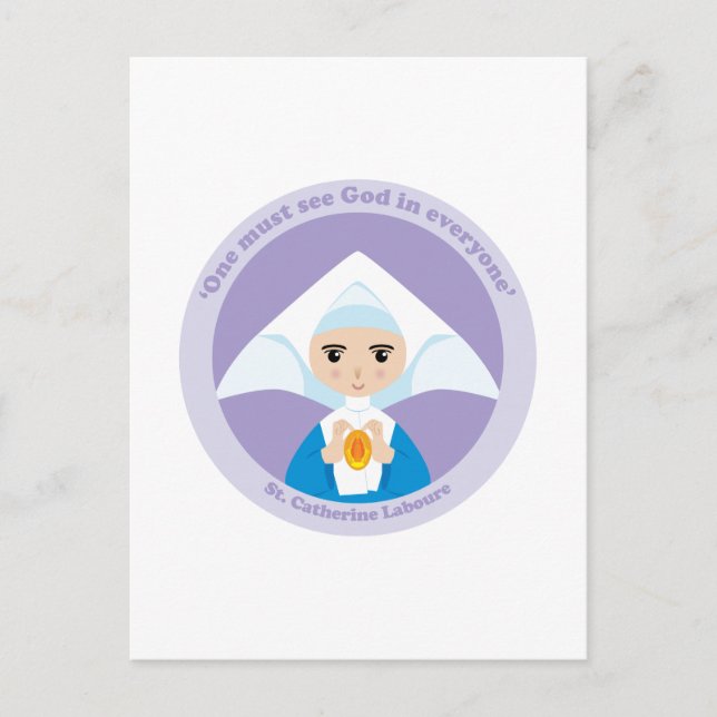 Postal St. Catherine Laboure (Anverso)
