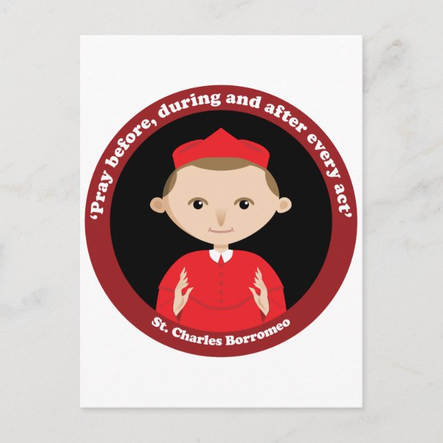 Postal St. Charles Borromeo (Anverso)