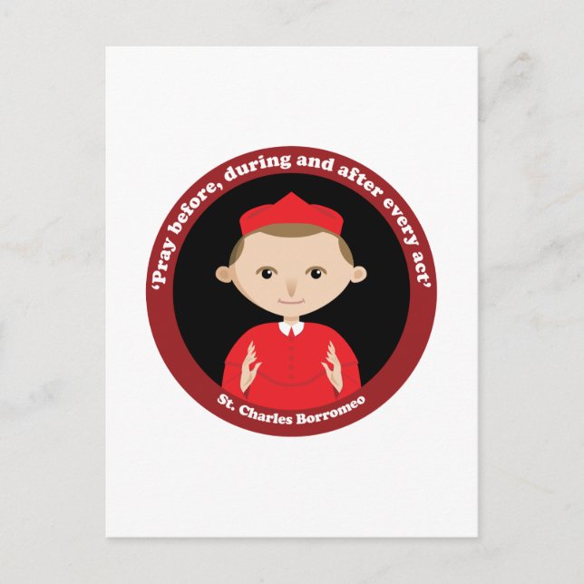 Postal St. Charles Borromeo (Anverso)