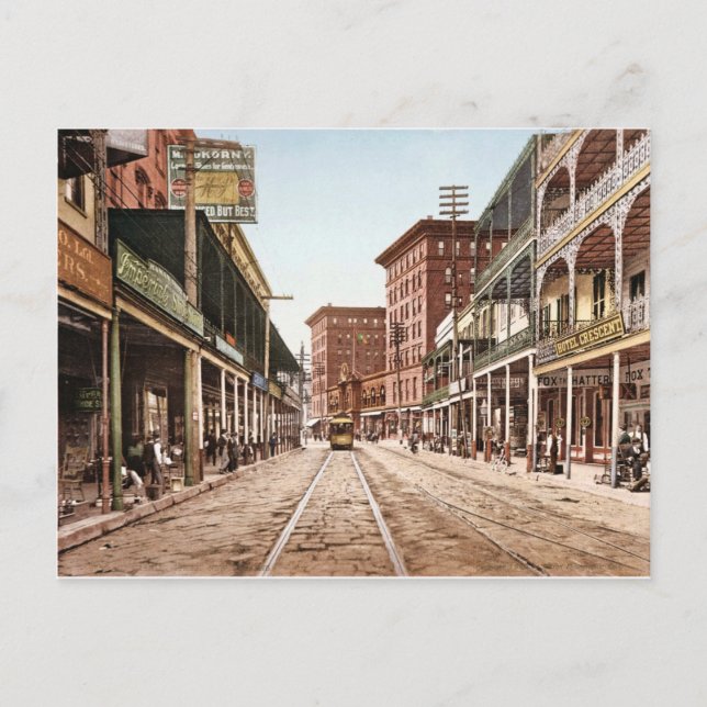 Postal St. Charles Street New Orleans Retro 1900 (Anverso)