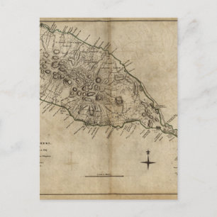 Postal St. Christopher (Saint Kitts), mapa del Caribe