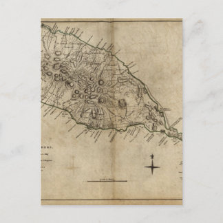 Postal St. Christopher (Saint Kitts), mapa del Caribe