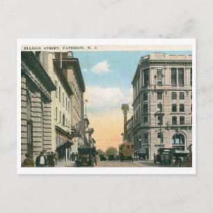 Postal St. de Ellison, Paterson, vintage 1922 de NJ