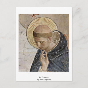 Postal St. Dominic Por Fra Angelico