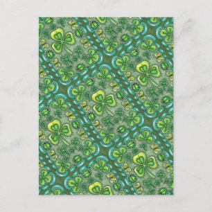 POSTAL ST. EL DÍA DE PATRICK DE LOS CHICOS DE ARTE FOLK N