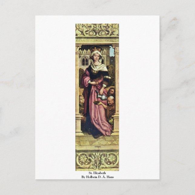 Postal St. Elizabeth By Holbein D. Ä. Hans (Anverso)