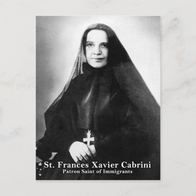 Postal St. Frances Xavier Cabrini (Anverso)