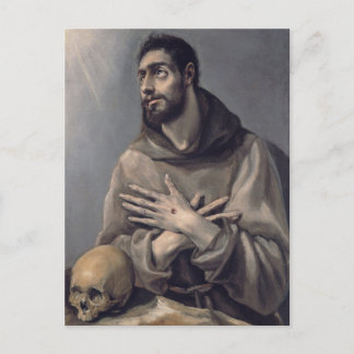 Postal St. Francis in Ecstasy by El Greco
