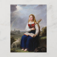 St. Genevieve por Elisabeth Vigee Le Brun Postcard