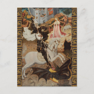 Postal St. George and The Dragon by Bernat Martorell
