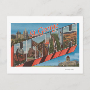 Postal St. George, Utah - Escenas de letras grandes