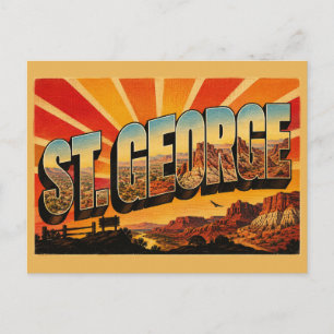 Postal St. George Utah Red Cliffs Desert Art