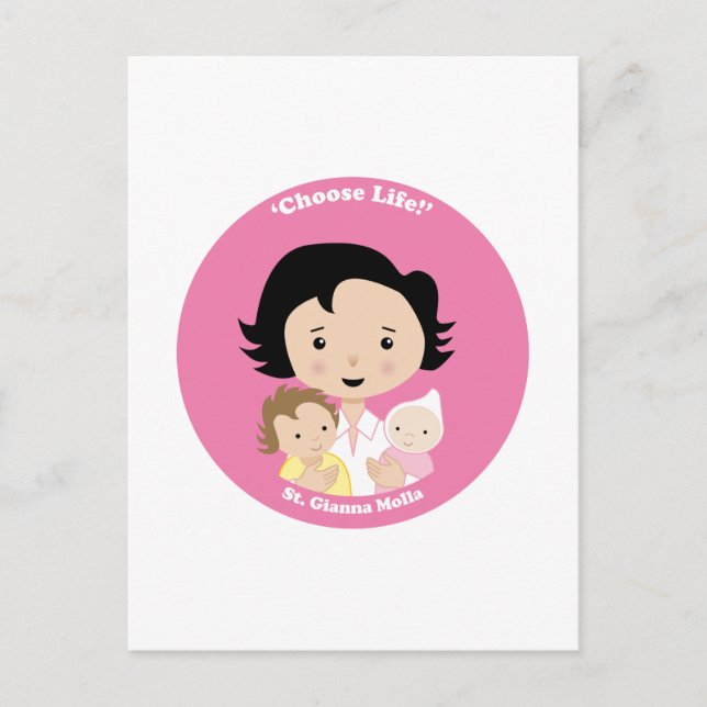 Postal St. Gianna Molla (Anverso)