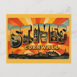 Postal St Ives Cornwall Ciudad Costera de Artistas Arte V