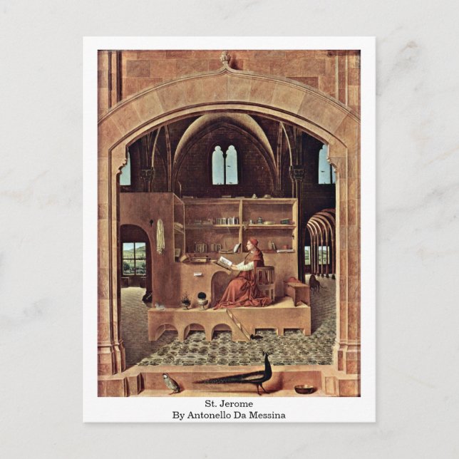 Postal St. Jerome In De Antonello Da Messina (Anverso)