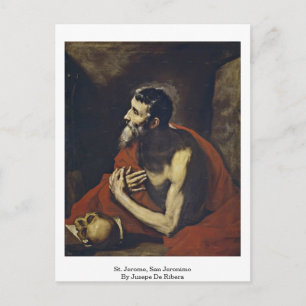 Postal St. Jerome, San Jerónimo Por Jusepe De Ribera