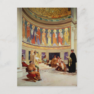 Postal St John Chrysostom exiliado por la emperatriz
