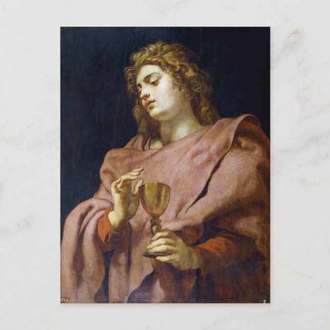 Postal St. John Evangelist Peter Paul Rubens (Anverso)