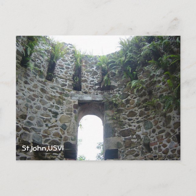 Postal St.John (Molino de viento) (Anverso)