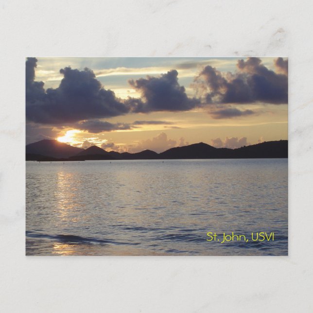 Postal St. John Sunset (Anverso)