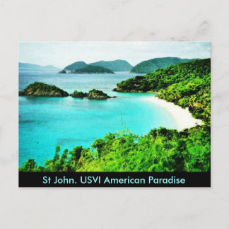 postal St John usvi Trunk Bay American Paradise