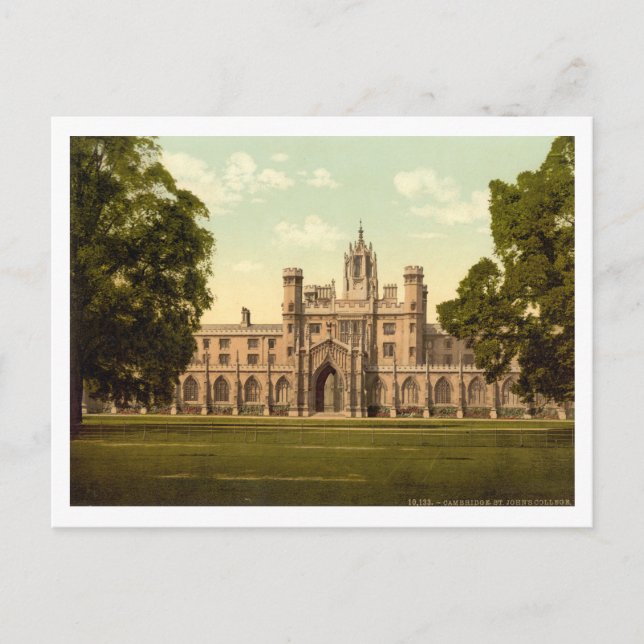 Postal St. John's College, Cambridge, Inglaterra (Anverso)