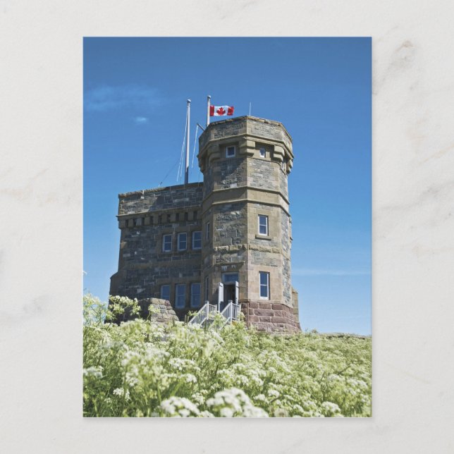 Postal St. John's, Terranova, Canadá, Cabot Tower, (Anverso)