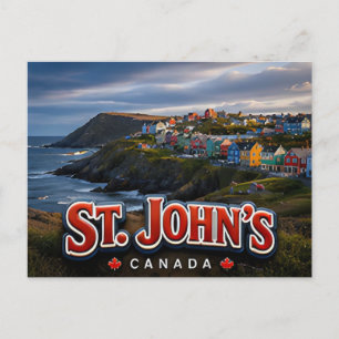 Postal St Johns Terranova Canadá Viaje Costa Atlántica