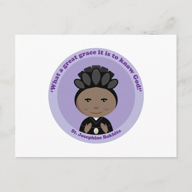 Postal St. Josephine Bakhita (Anverso)