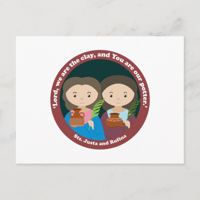 Postal St. Justa y St. Rufina (Anverso)