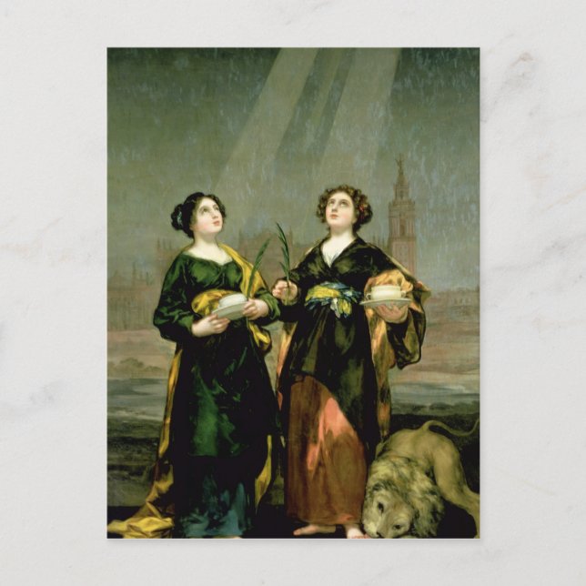 Postal St. Justina y St. Rufina, 1817 (Anverso)