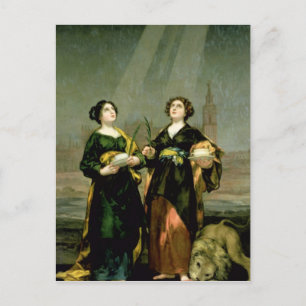 Postal St. Justina y St. Rufina, 1817